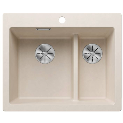 Blanco 527139 Pleon 6 Split 雙槽昇盤 (米雅白色 Soft White)